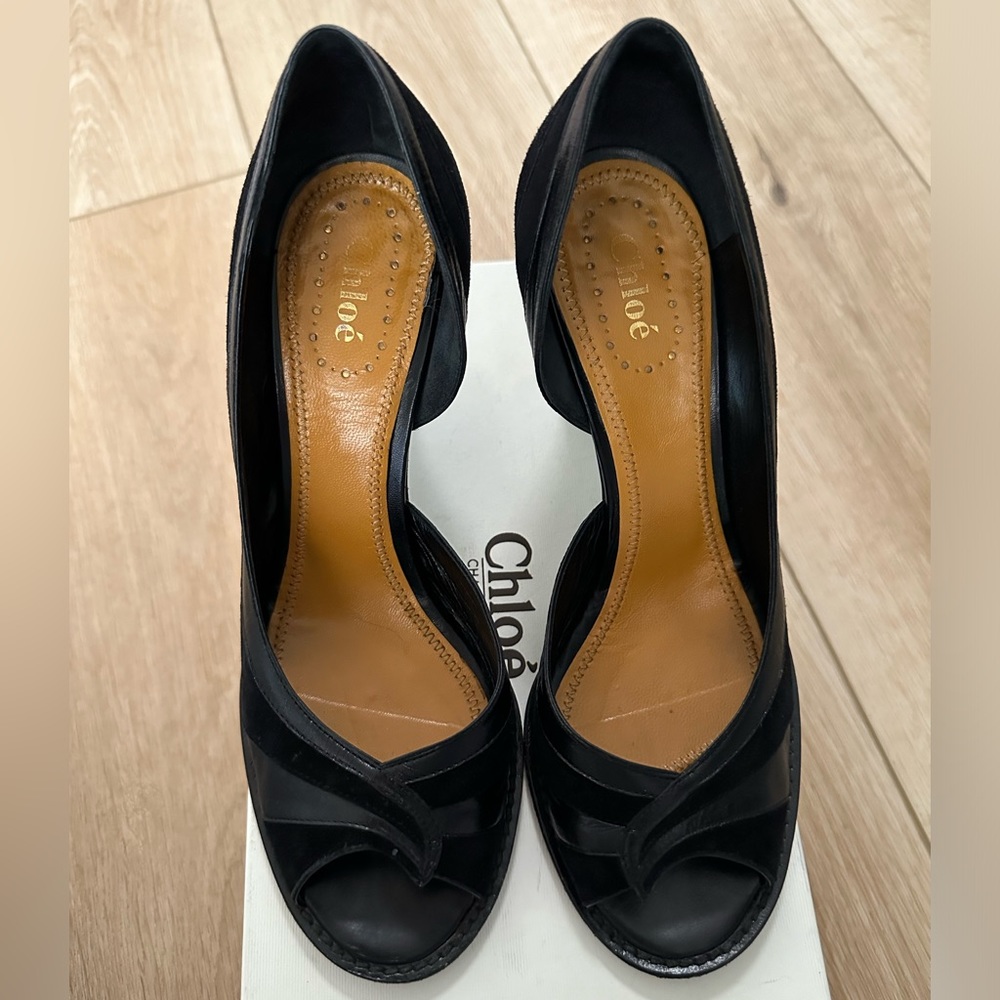 Chloé Peeptoe Heels